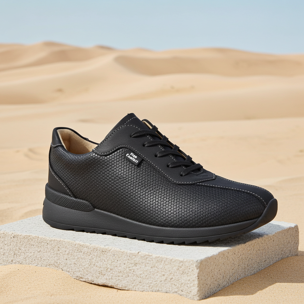 FINN COMFORT MELK SOFT WOMEN'S SNEAKER BLACK NURI