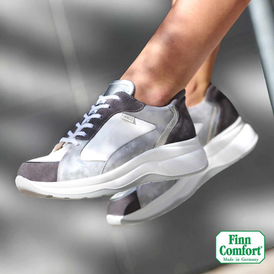 FINN COMFORT PICCADILLY ARGENT/BLANC