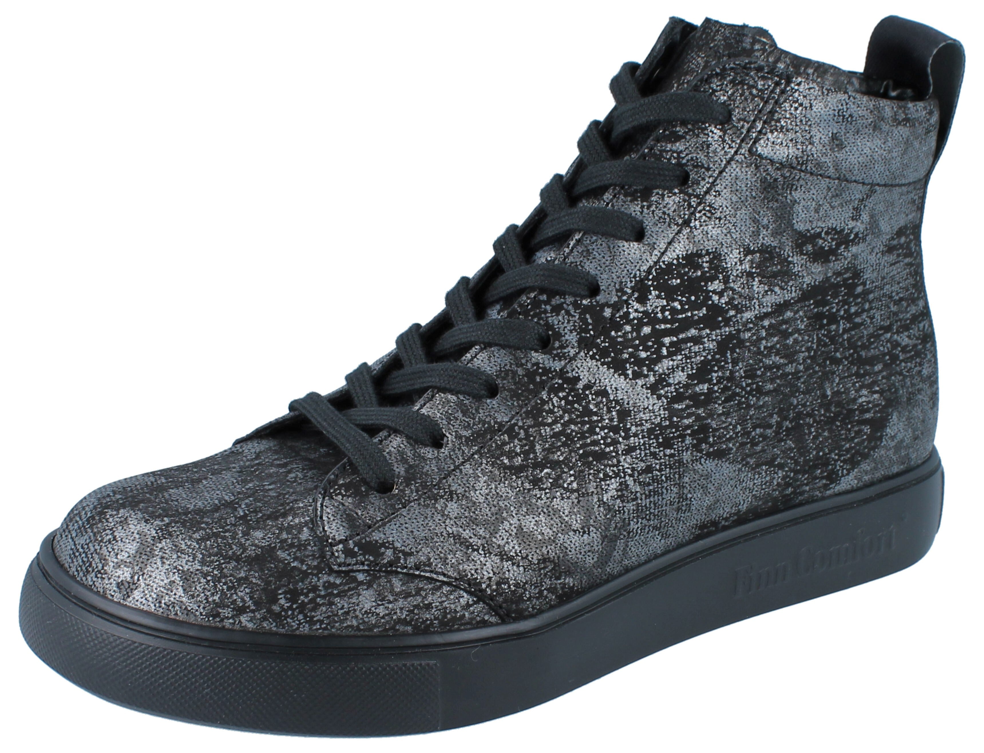 FINN COMFORT PISCO NERO ARGENT (FERMETURE ÉCLAIR)