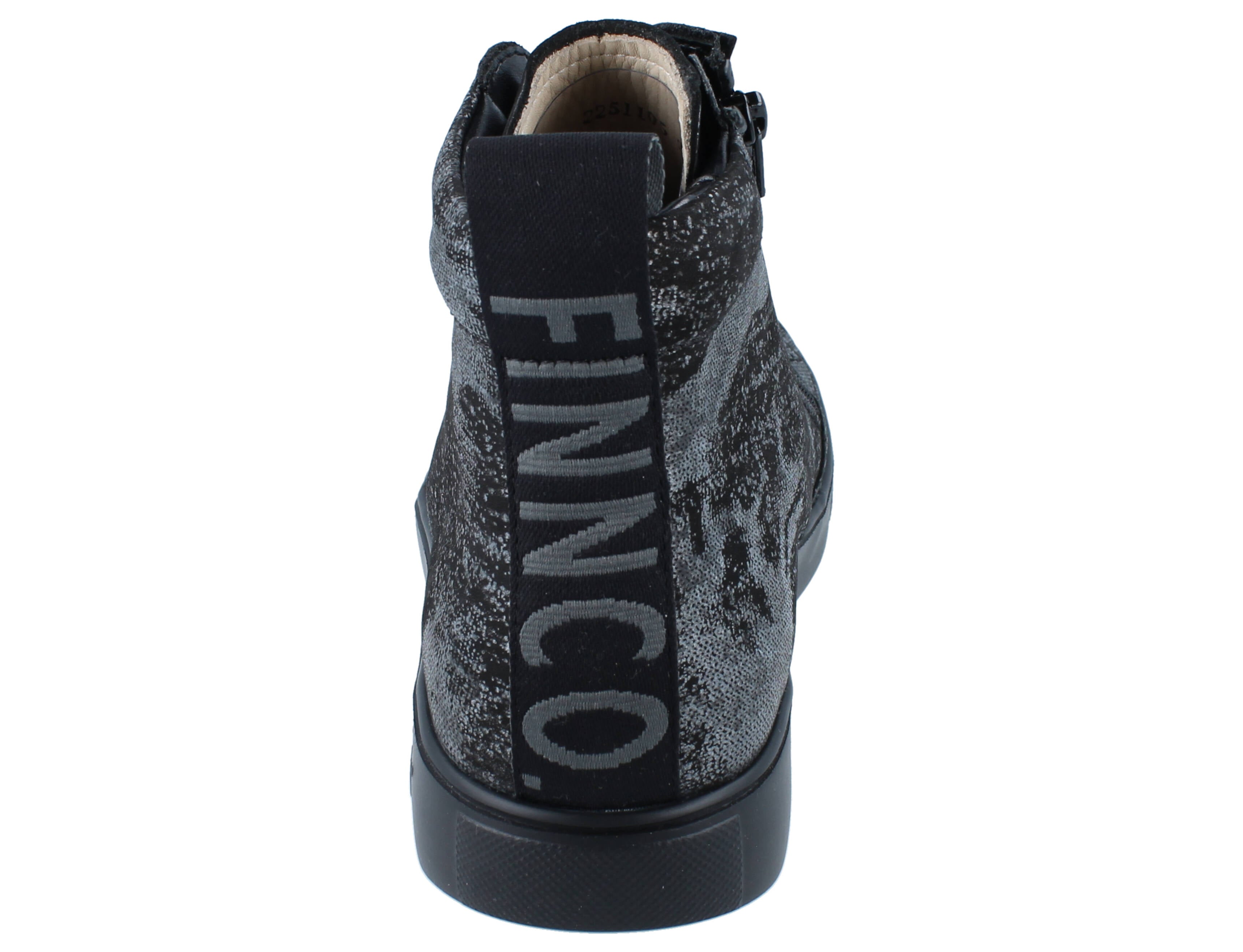 FINN COMFORT PISCO NERO ARGENT (FERMETURE ÉCLAIR)