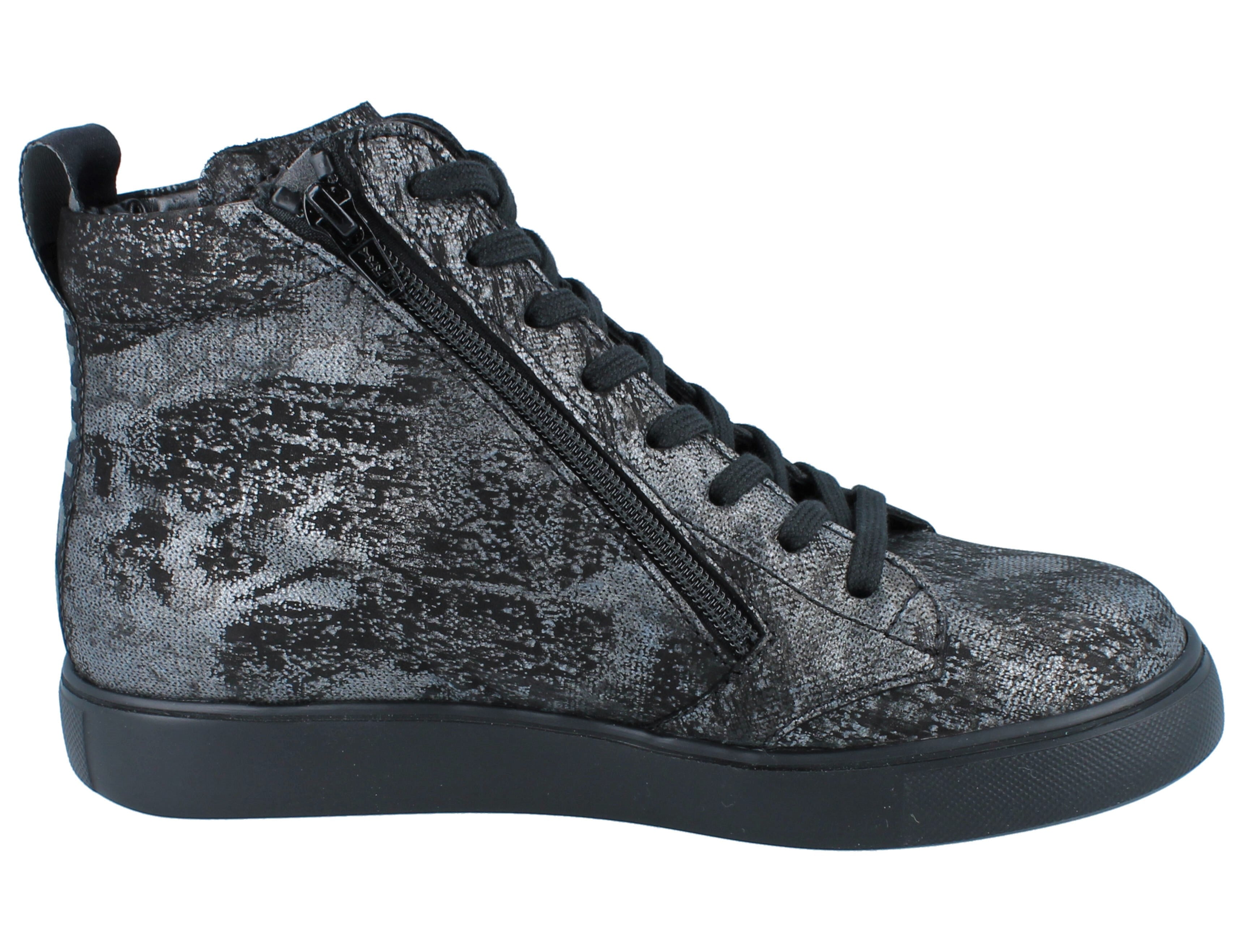 FINN COMFORT PISCO NERO ARGENT (FERMETURE ÉCLAIR)