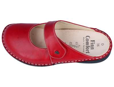 FINN COMFORT STANFORD CLOG RED VENEZIA
