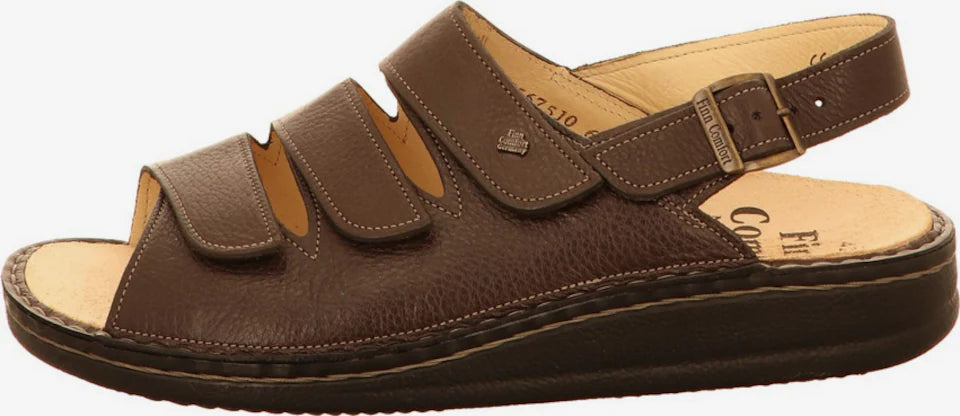 SANDALE FINN COMFORT SYLT MARRON FONCÉ SARATOGA