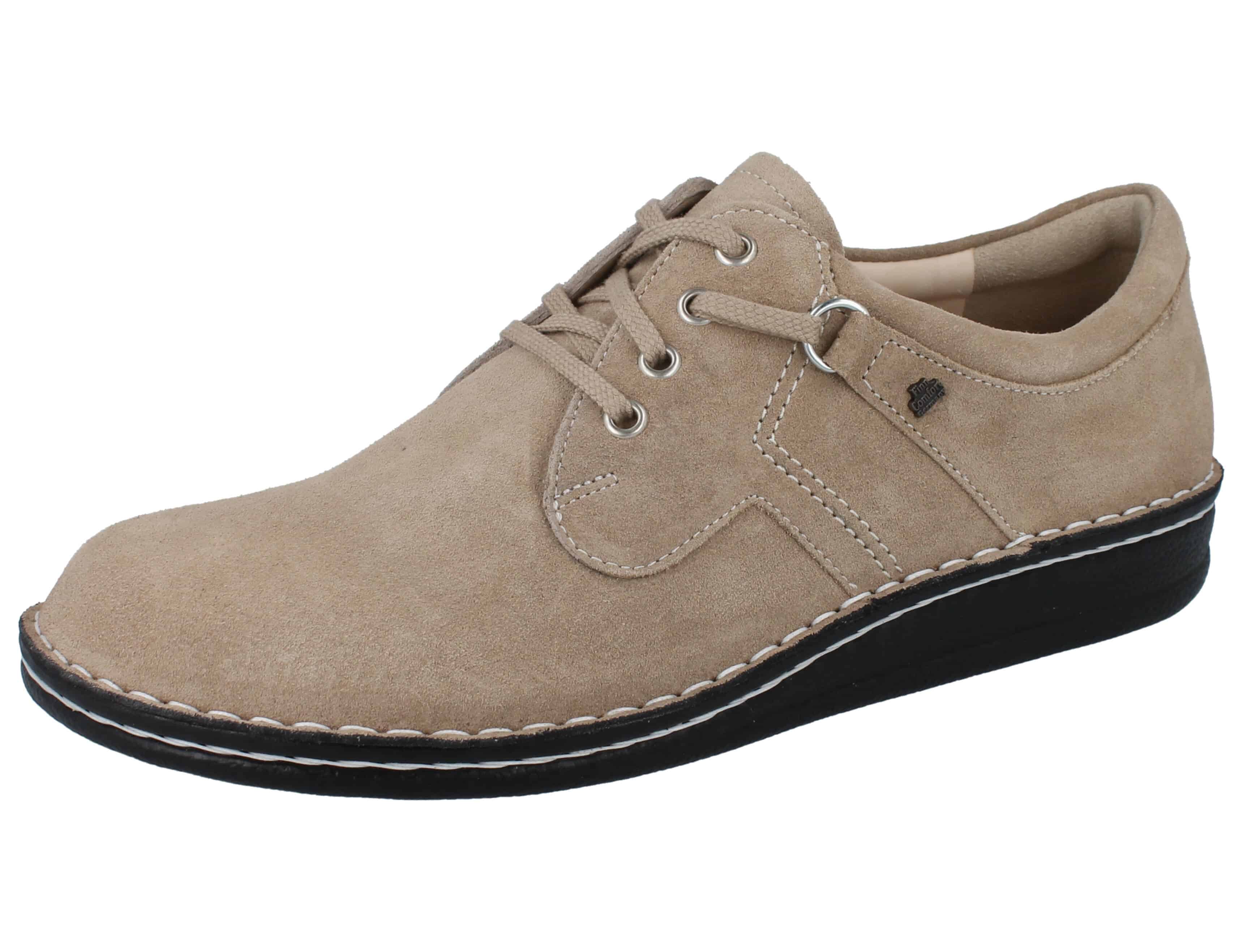 FINN COMFORT VAASA À LACETS EN DAIM TAUPE