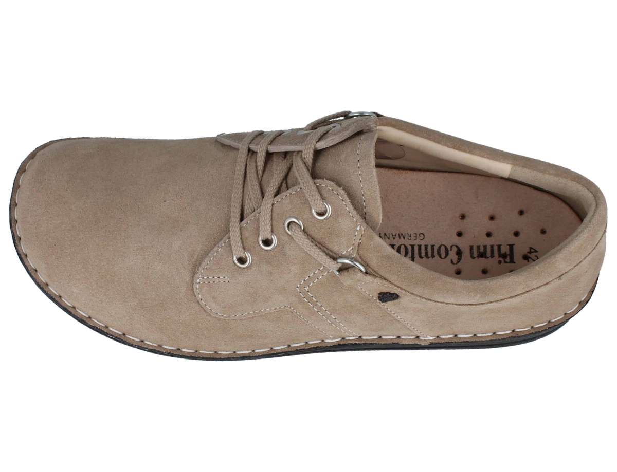 FINN COMFORT VAASA À LACETS EN DAIM TAUPE