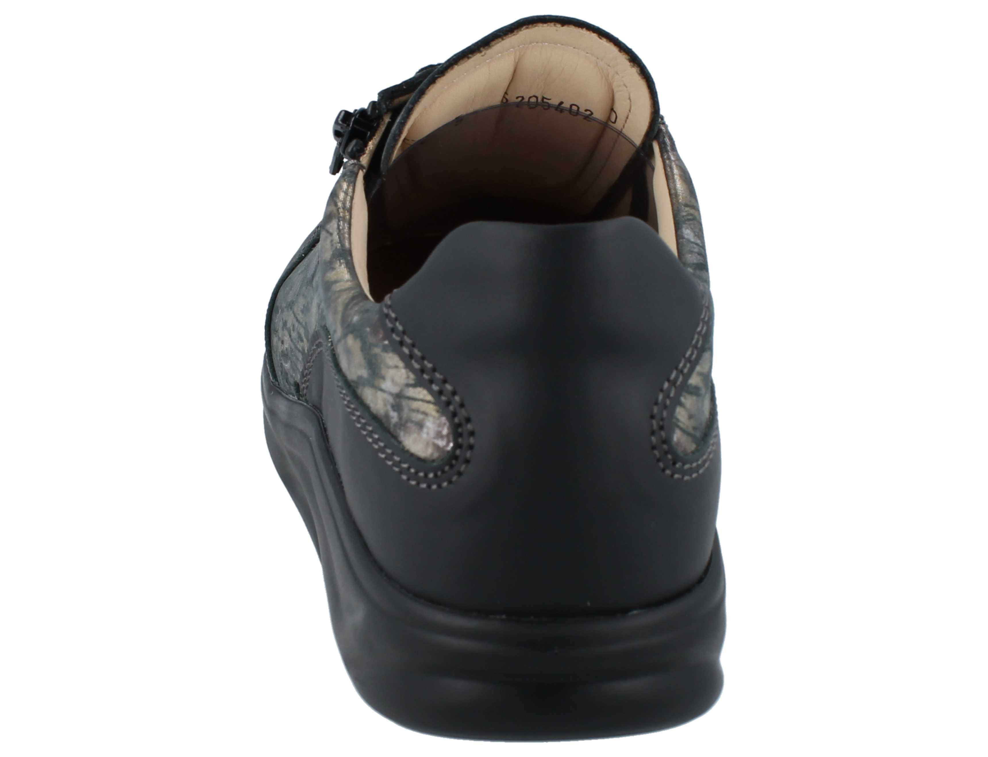 Finn Comfort Otaru printed patterned women sneaker shoe with floral pattern on a white background