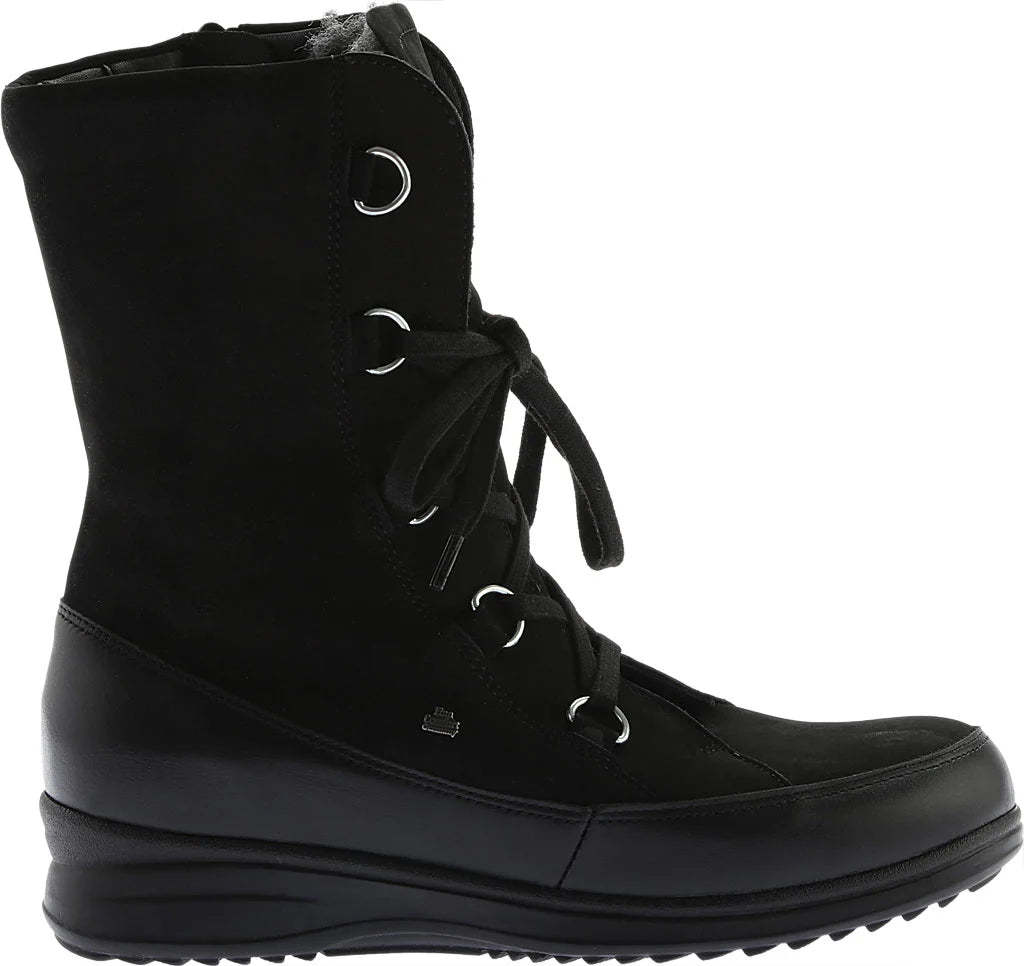 BOTTE FINN COMFORT STERZING (ZIP LATÉRAL) NAPPA/NUBUCK NOIR