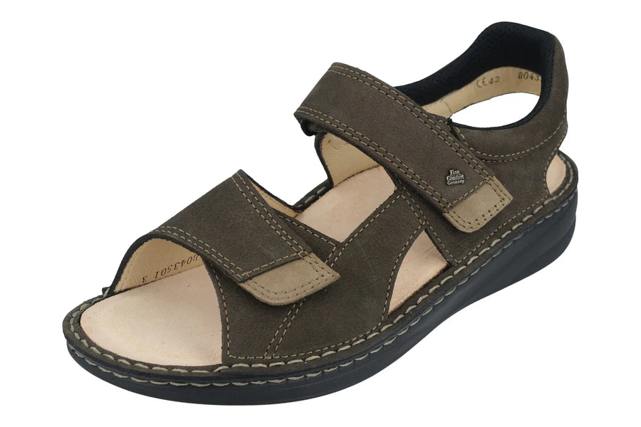 FINN COMFORT SKIATHOS MELLOW SOFT ARDOISE/NUBUK TRUFFE