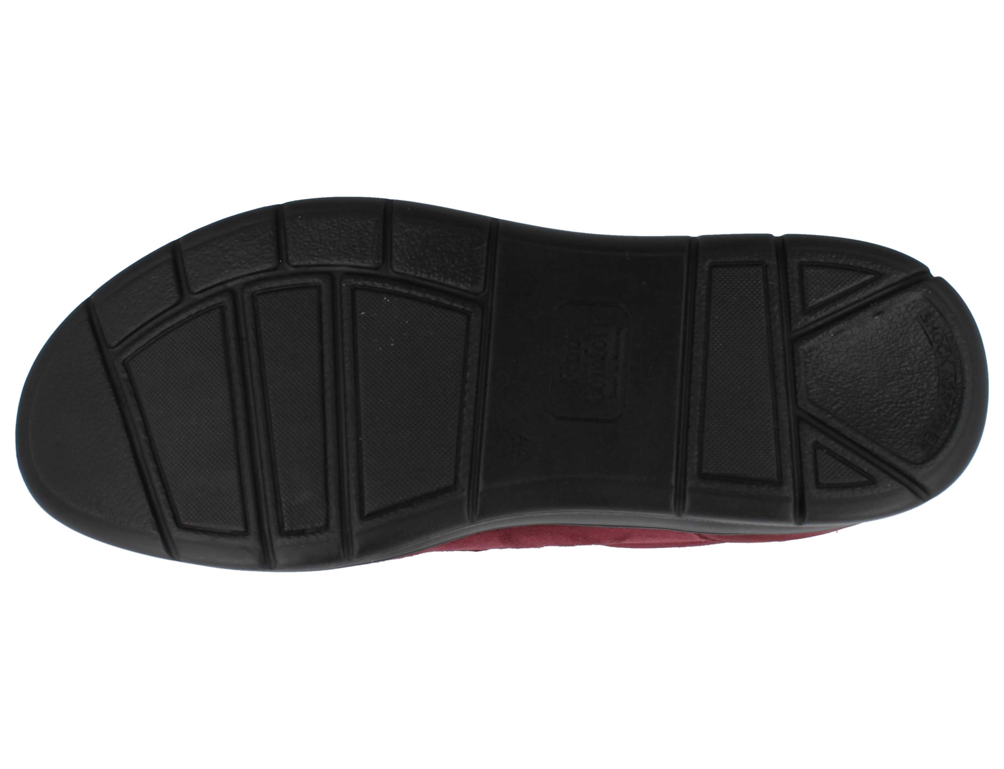 Finn Comfort Neiva Bordeaux Black sole of a shoe on a white background