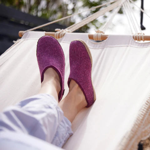 GLERUPS SLIPPERS SLIP ON  LEATHER