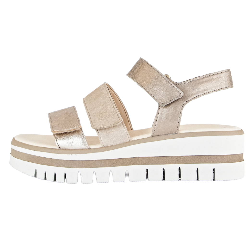 GABOR SANDAL 3 STRAP 64 620 62 DESERT METALLIC KOMBI