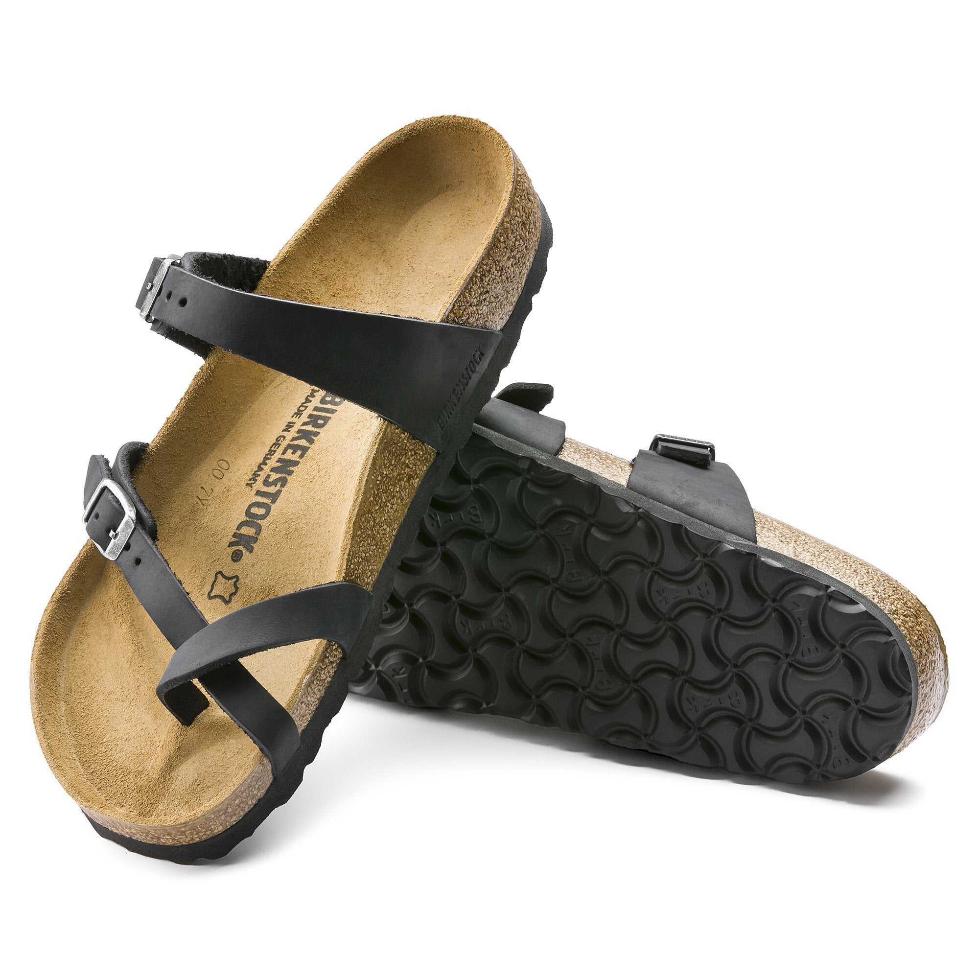 BIRKENSTOCK MAYARI CUIR HUILÉ NOIR