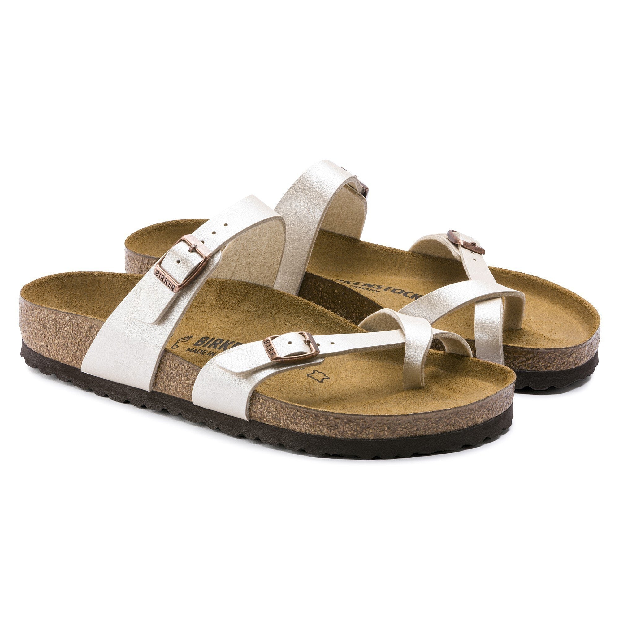 BIRKENSTOCK MAYARI BIRKO FLOR GRACEFUL PEARL BLANC