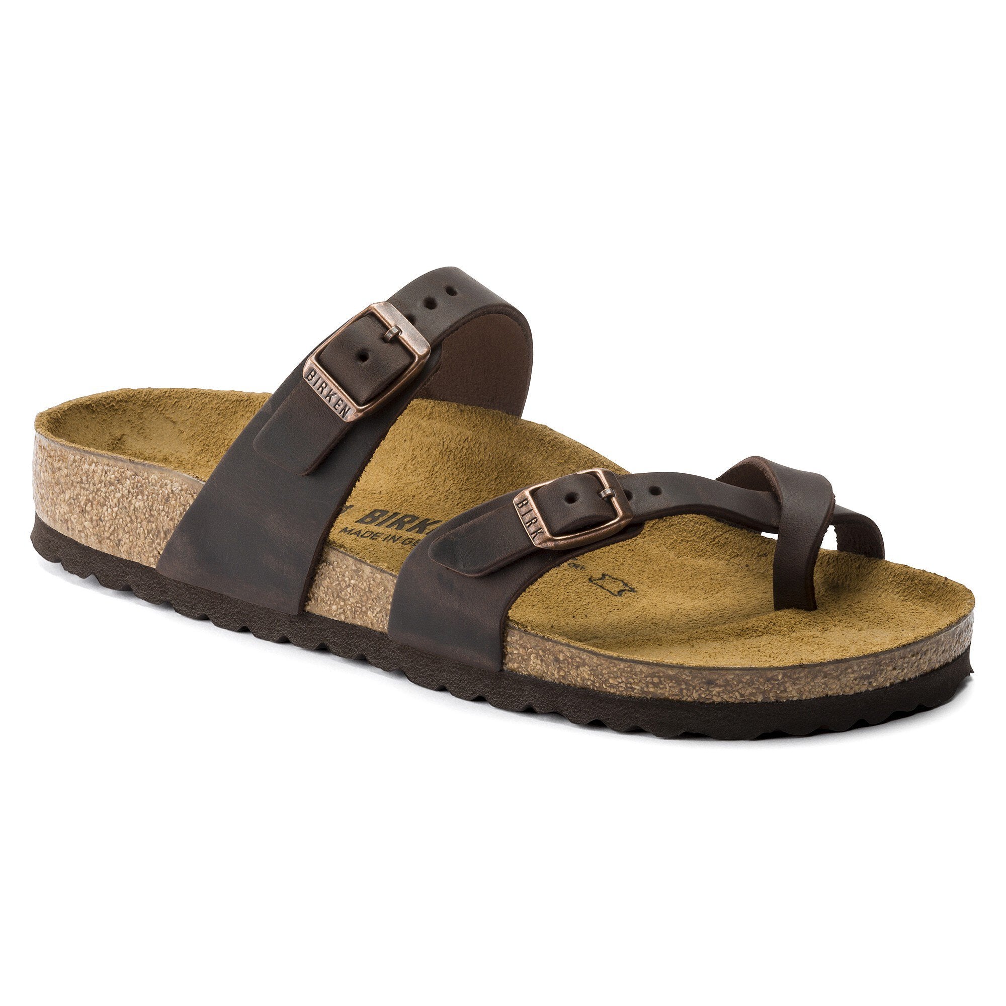 BIRKENSTOCK MAYARI HABANA CUIR HUILÉ