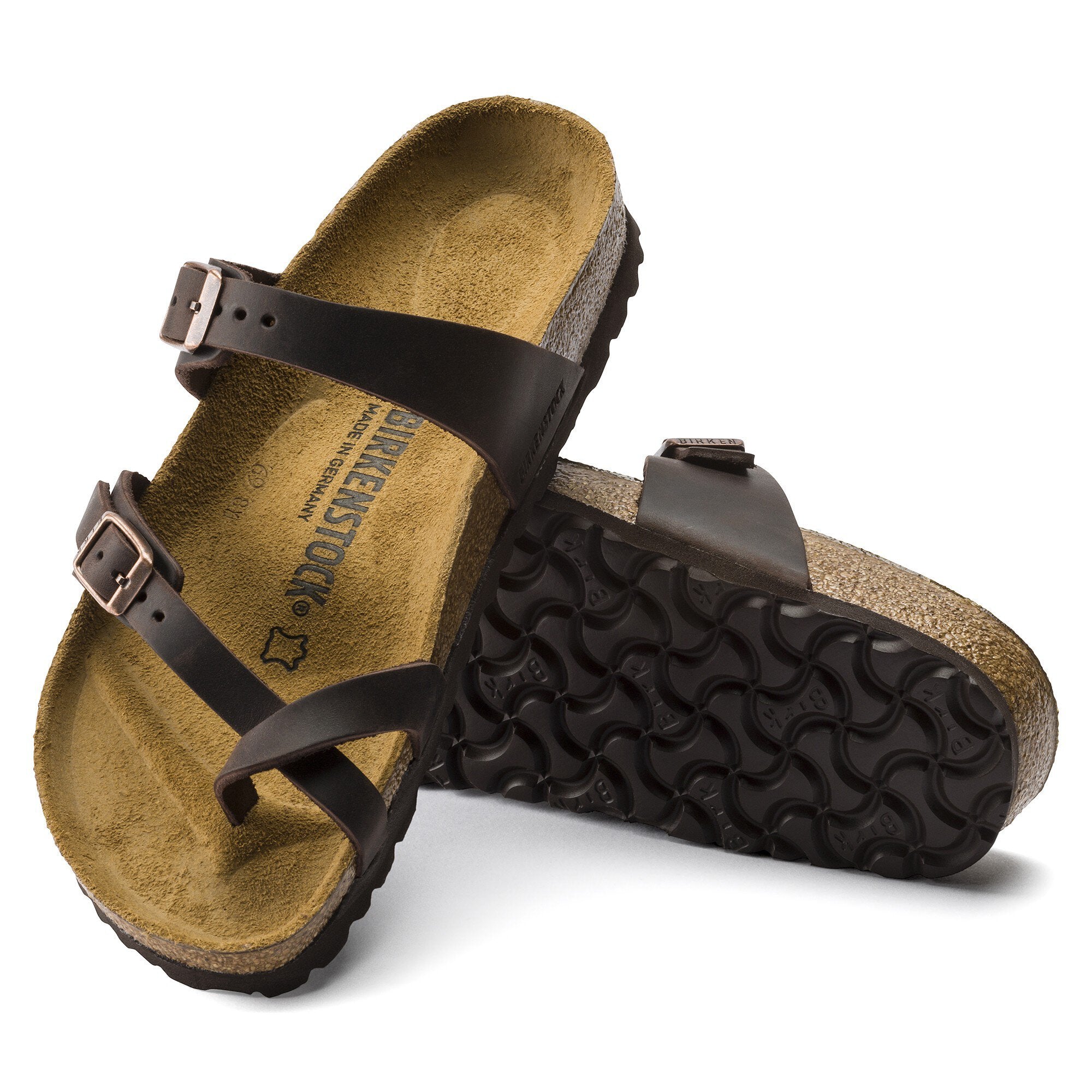 BIRKENSTOCK MAYARI HABANA CUIR HUILÉ