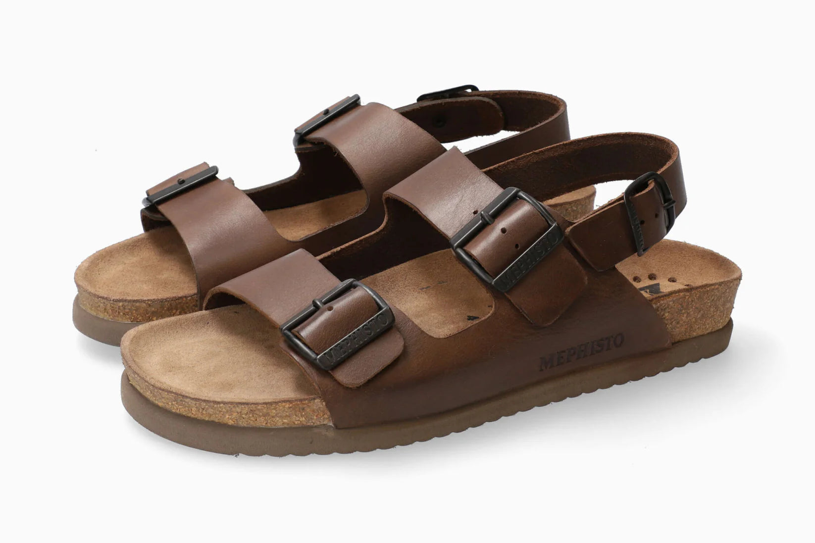SANDALE MEPHISTO NARDO MARRON GRATTÉE