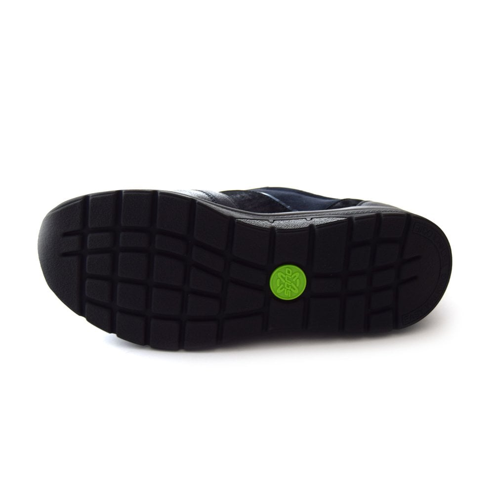 BASKETS MEPHISTO SANO IZAE CUIR MARINE