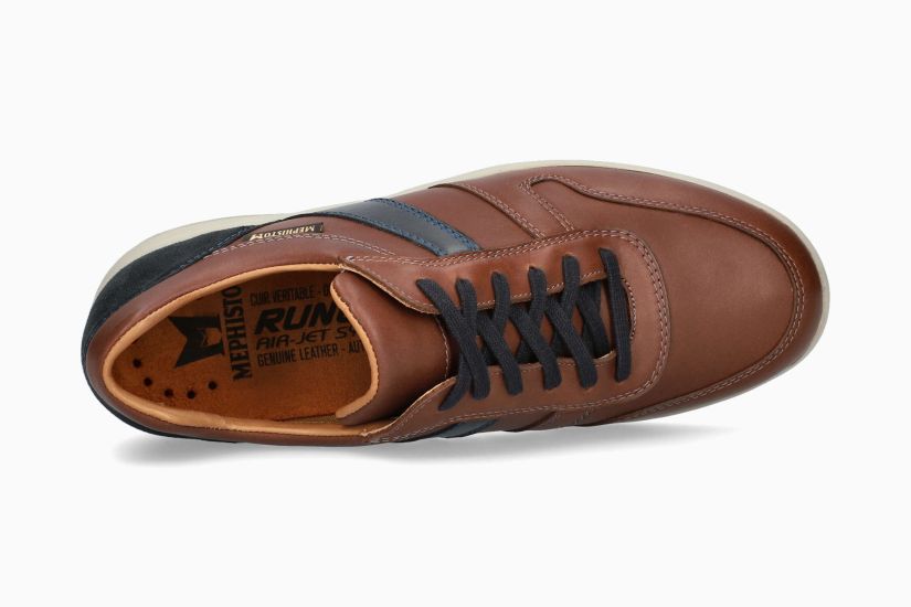 CHAUSSURES HOMME MEPHISTO VITO À LACETS EN CUIR CHÂTAIGNE