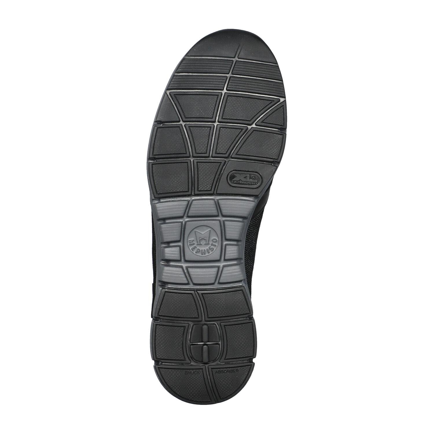 Baskets à lacets MEPHISTO YLONA en cuir noir