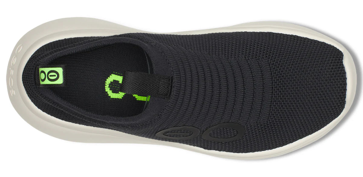OOFOS OOMY ZEN CHALK SLIP ON NOIR POUR FEMMES