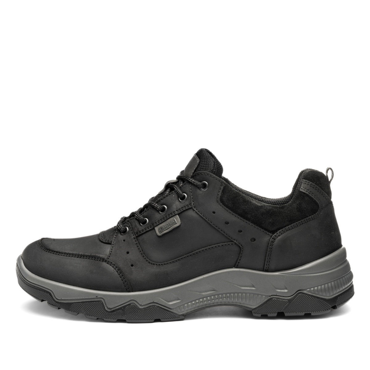 ARA SHOES Rheingau Black Oily Nubuck & Suede