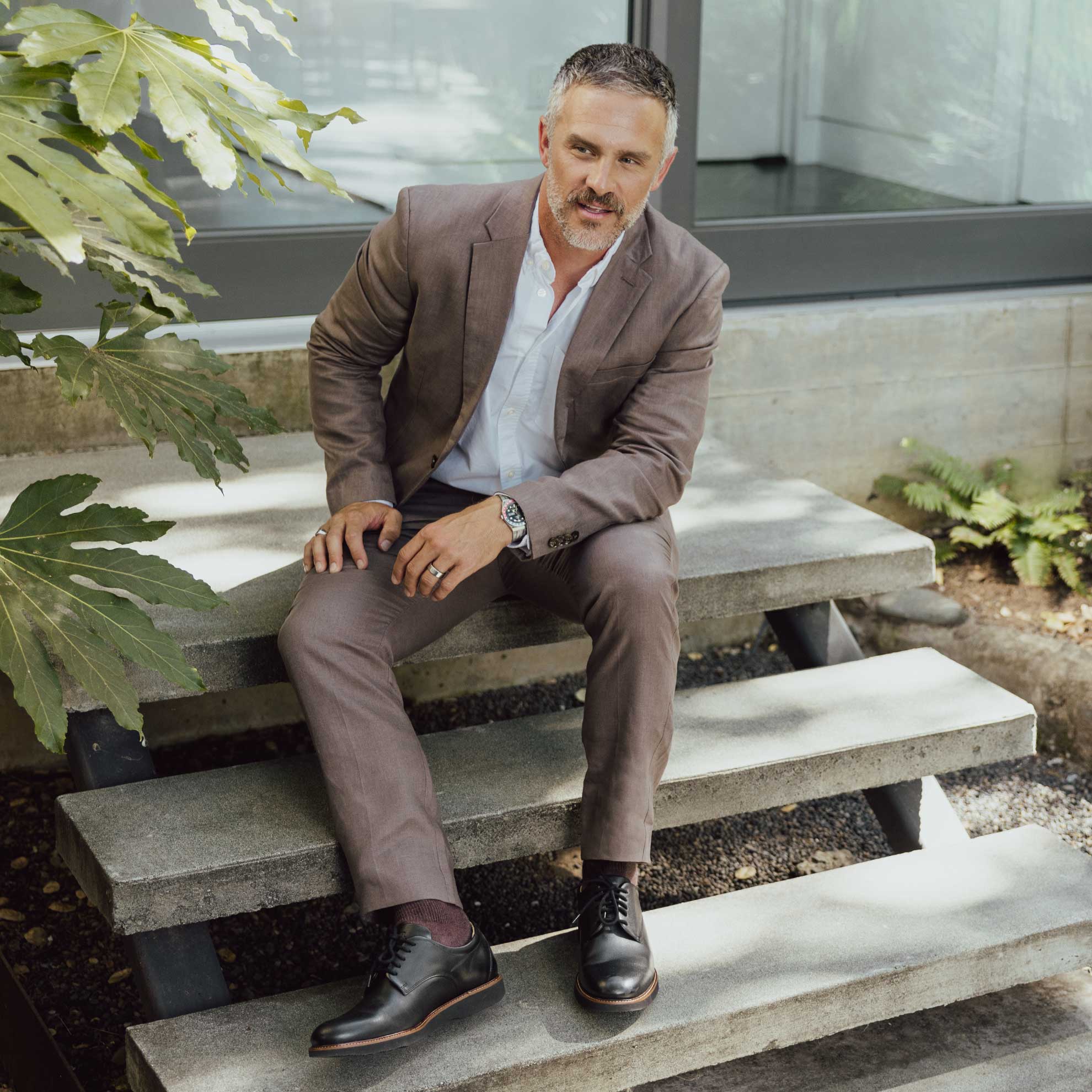 SAMUEL HUBBARD FONDATEUR OXFORD CUIR NOIR