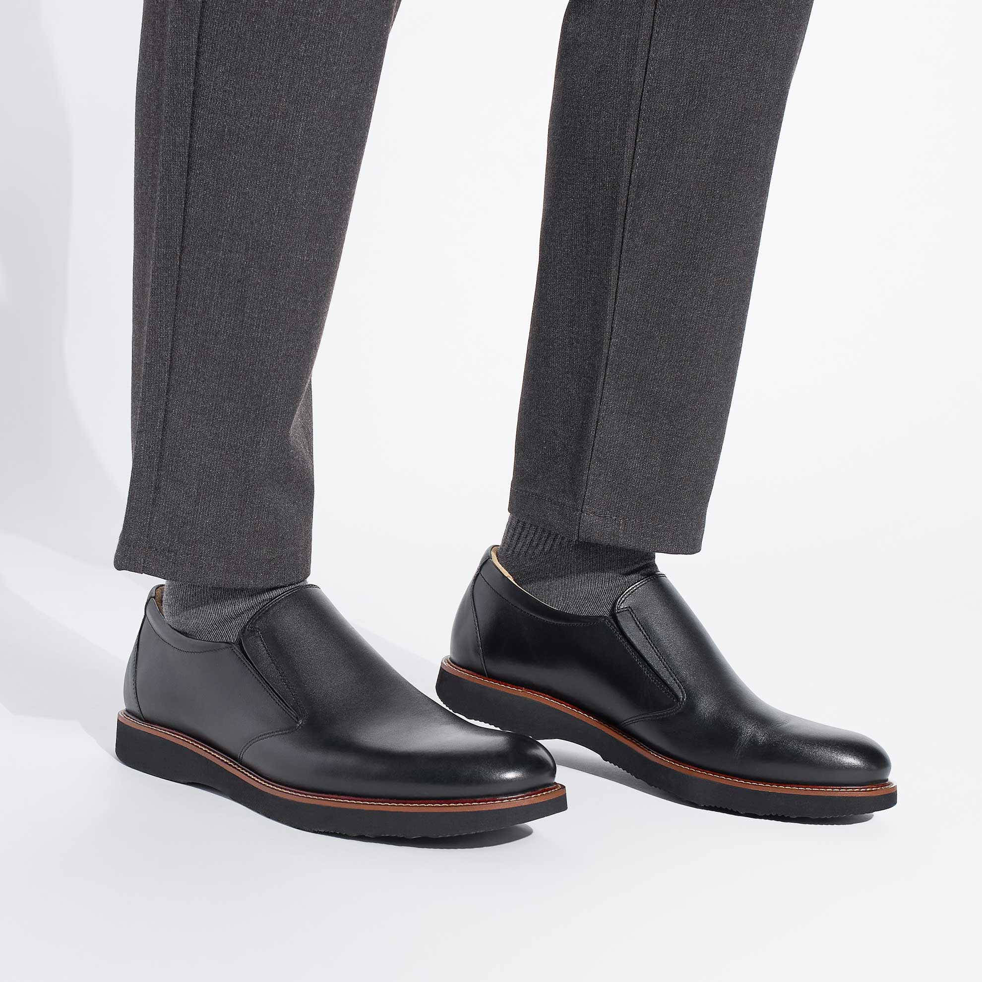 SAMUEL HUBBARD MOCASSINS GRAND VOYAGEUR EN CUIR NOIR