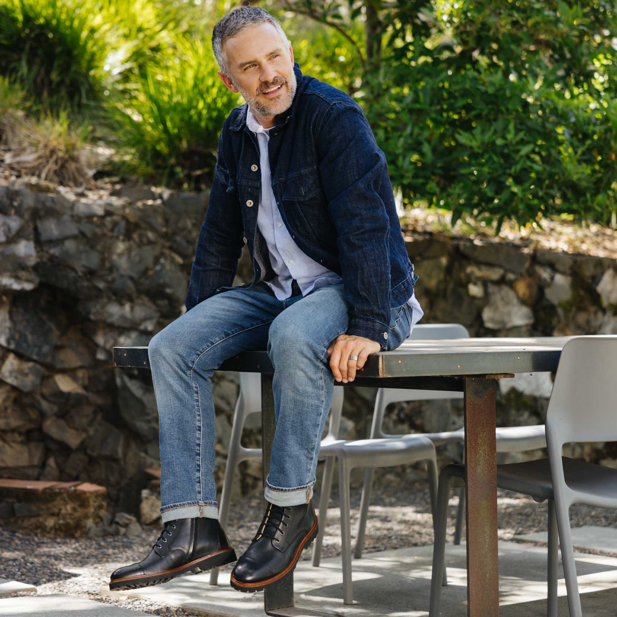 BOTTES SAMUEL HUBBARD UPTOWN MAVERICK EN CUIR NOIR