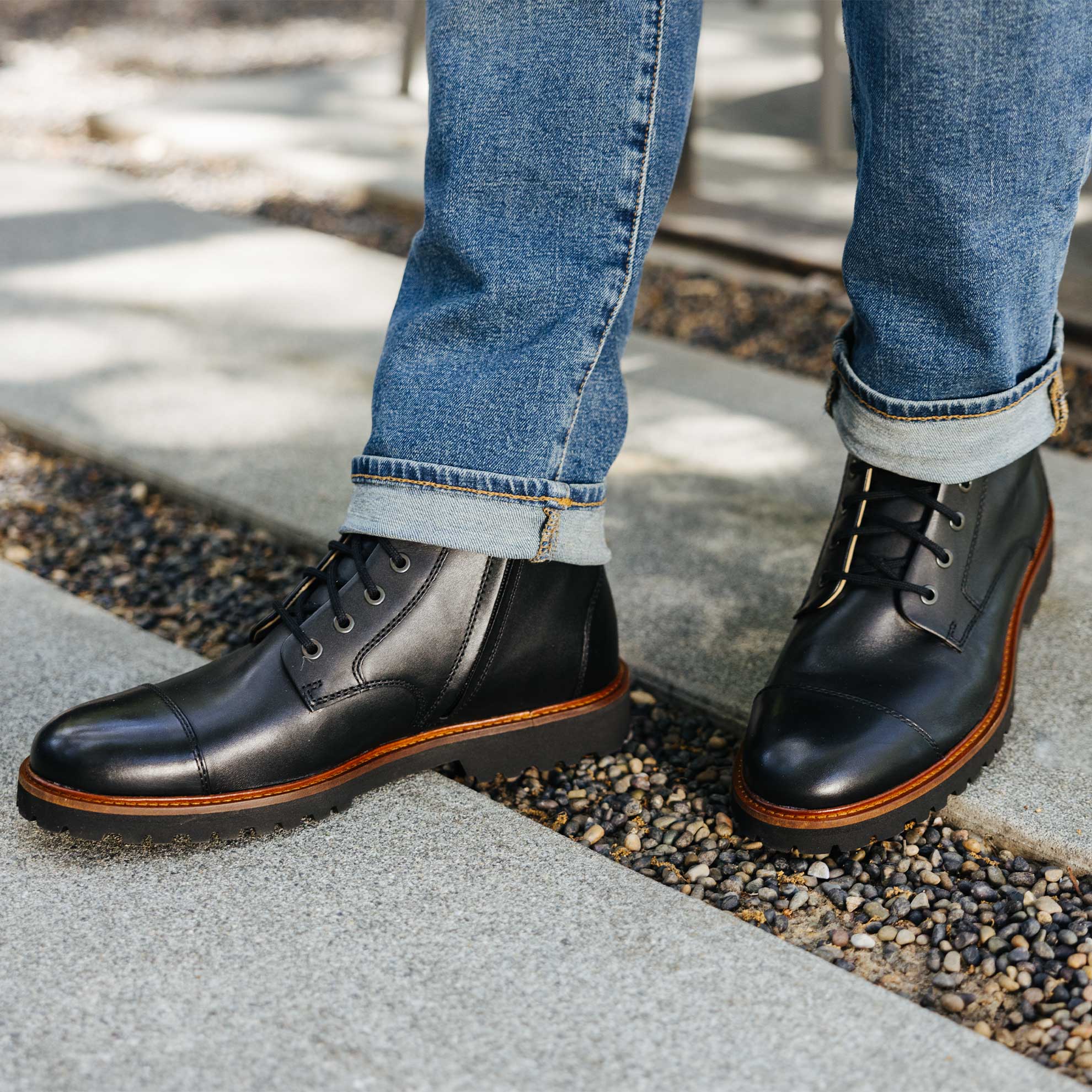 BOTTES SAMUEL HUBBARD UPTOWN MAVERICK EN CUIR NOIR