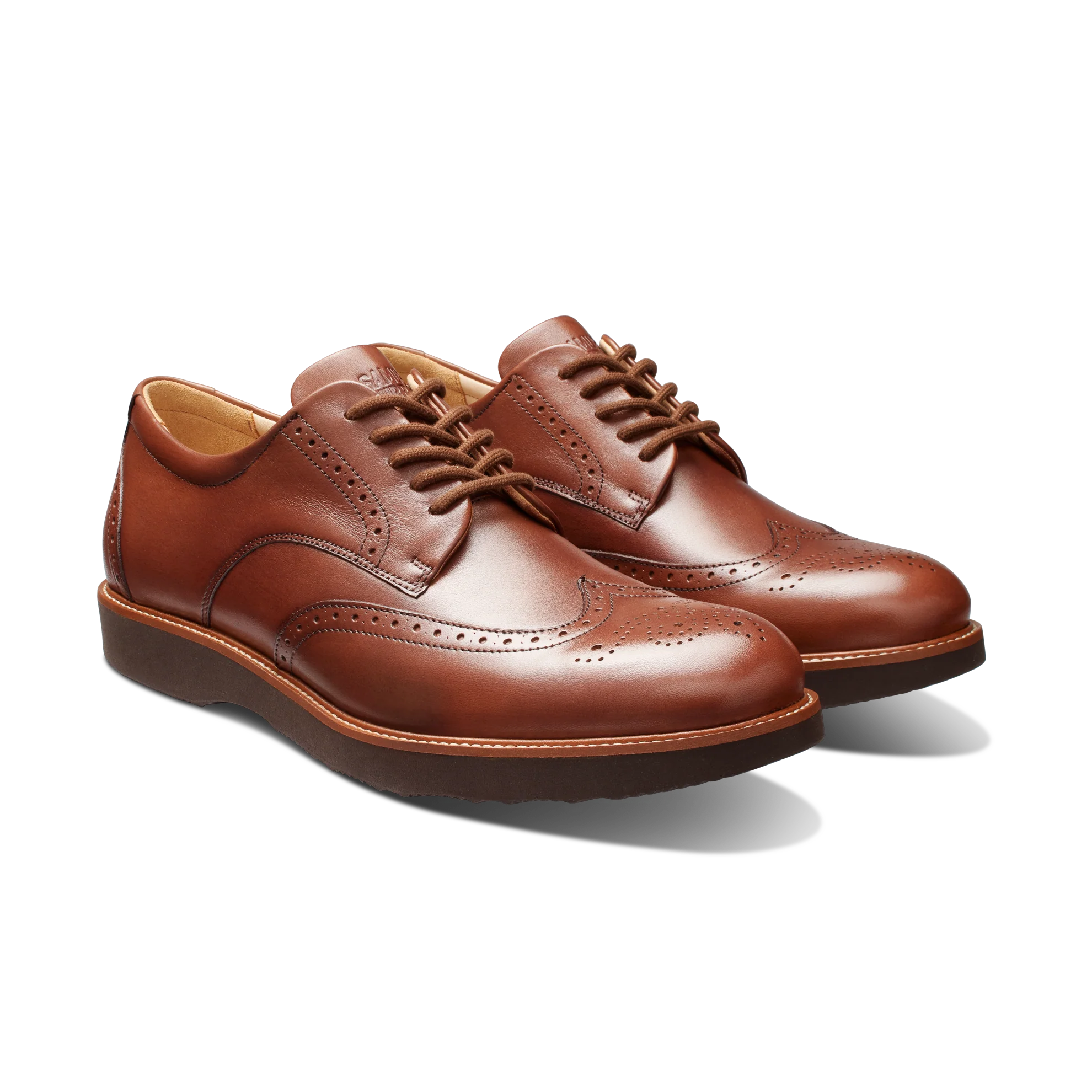 SAMUEL HUBBARD TIPPING POINT OXFORD CUIR BRUN WHISKY
