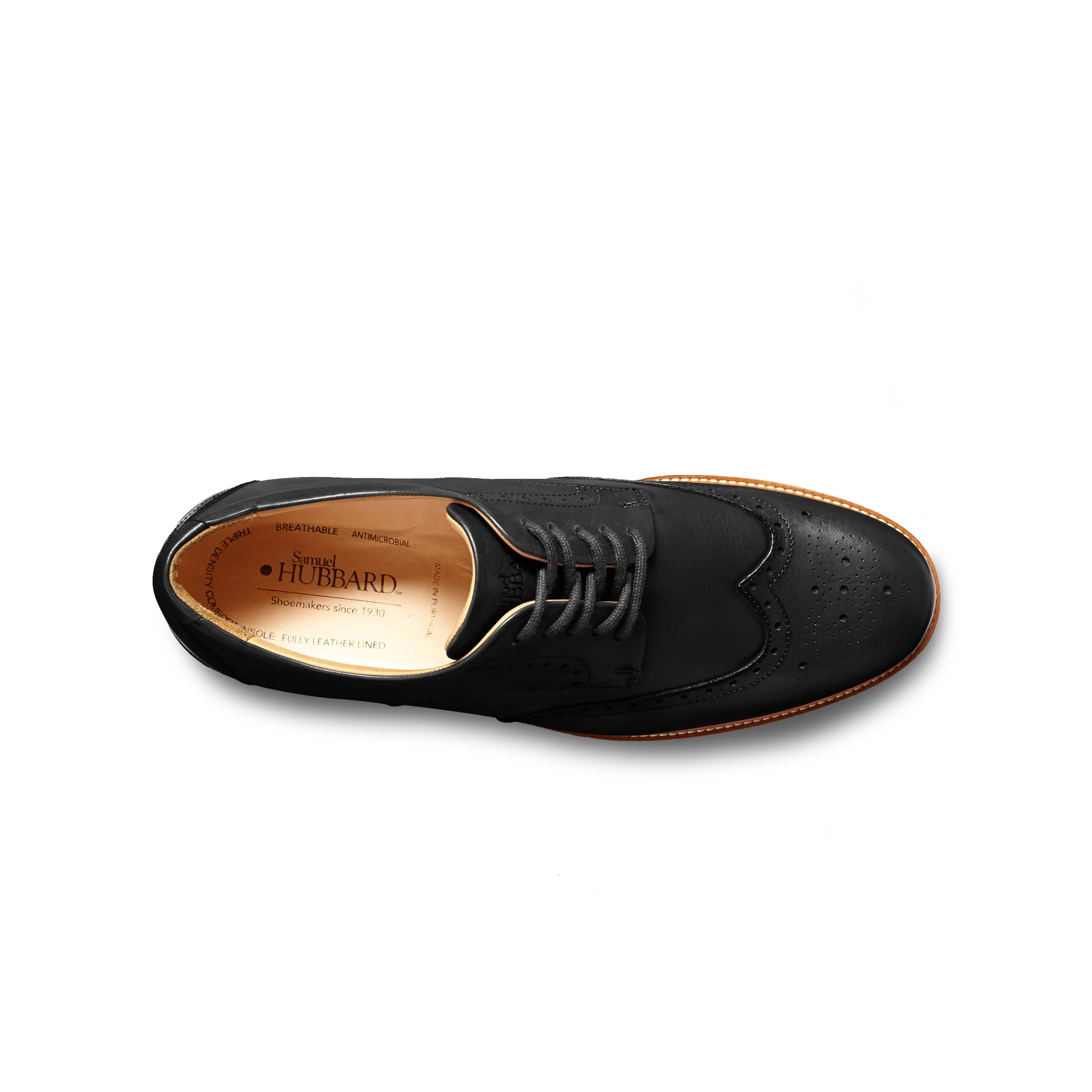 SAMUEL HUBBARD TIPPING POINT OXFORD CUIR NOIR