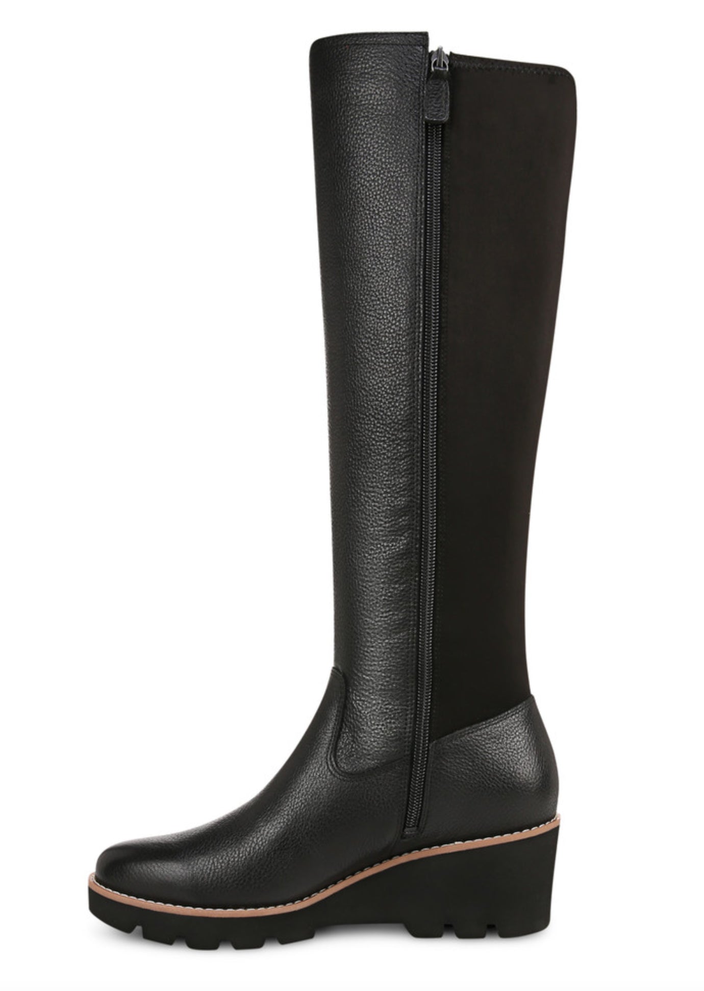 BOTTES HAUTE VIONIC ASHLAND EN CUIR NOIR