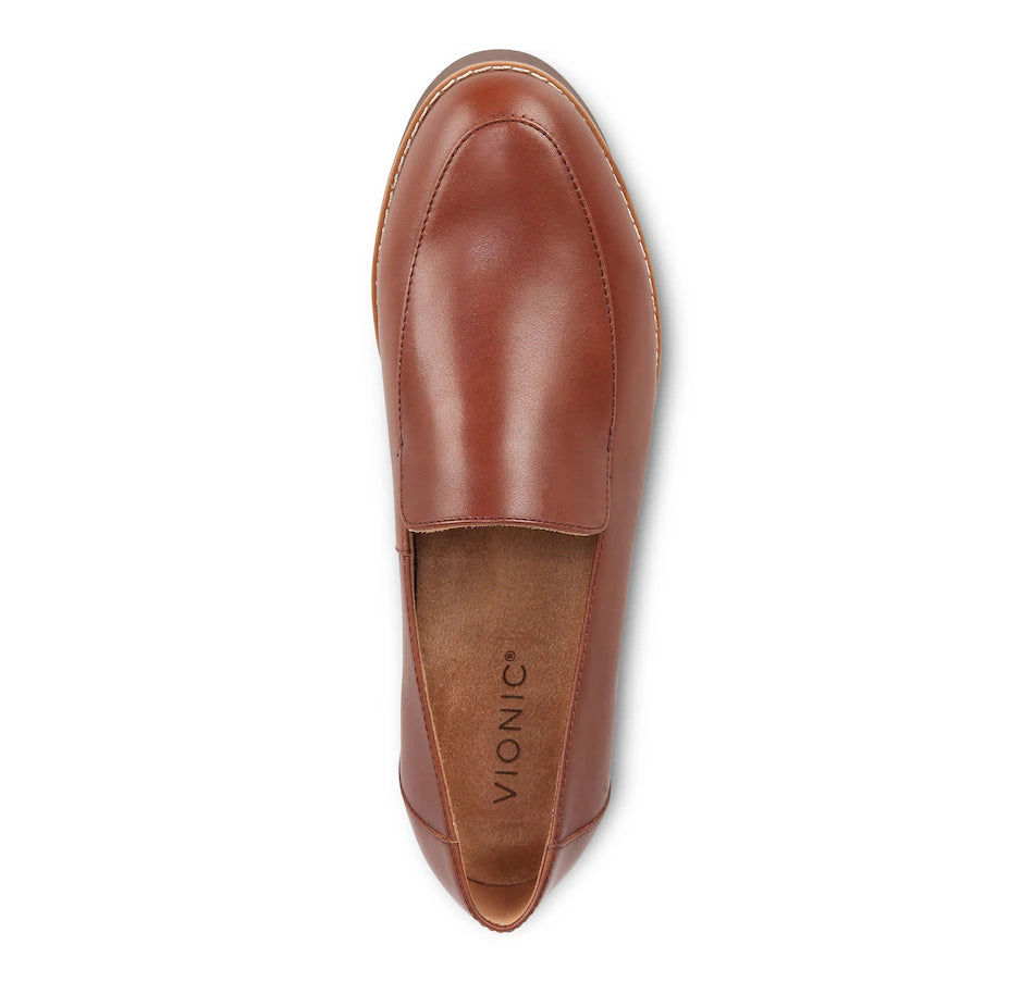 Mocassins en cuir marron VIONIC CHARM KENSLEY