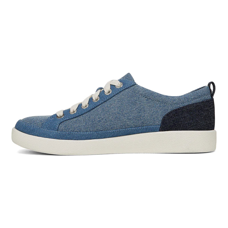 BASKETS VIONIC WINNY À LACETS EN DENIM CLAIR