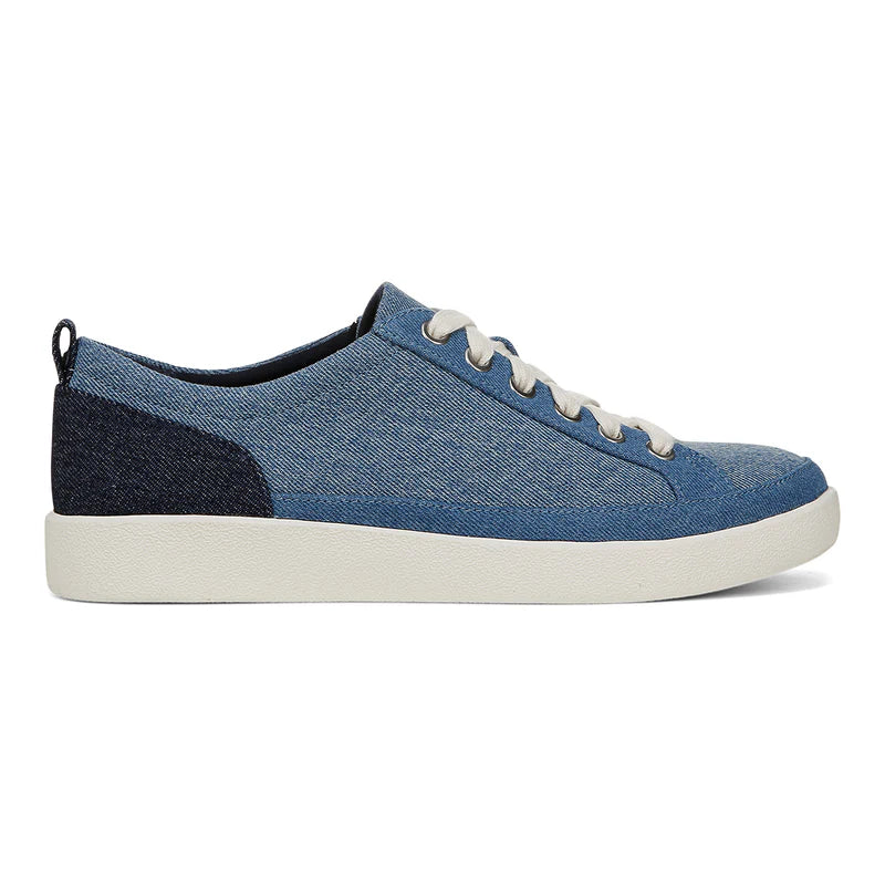 BASKETS VIONIC WINNY À LACETS EN DENIM CLAIR