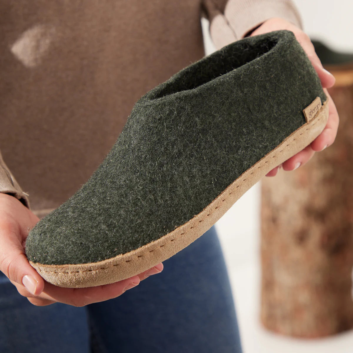 GLERUPS Slippers Shoe Leather Bottom