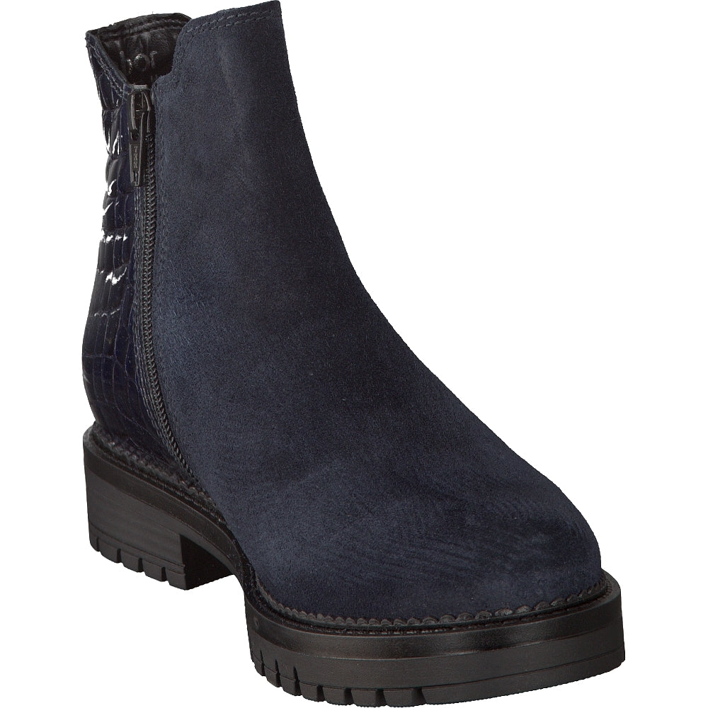 GABOR  CHELSEA BOOT  32-720-36 DARK BLUE CROCO PATENT