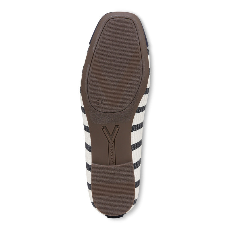 VIONIC JACINTH KLARA BLEU MARINE RAYURES BLANCHES