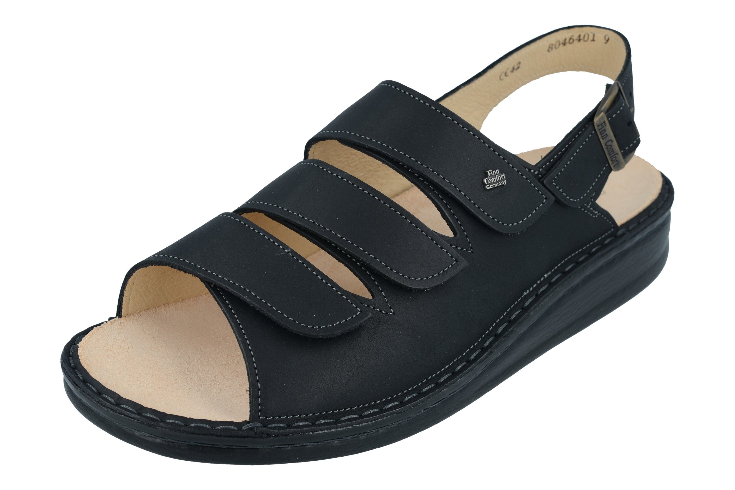 SANDALE FINN COMFORT SYLT NOIR NURI