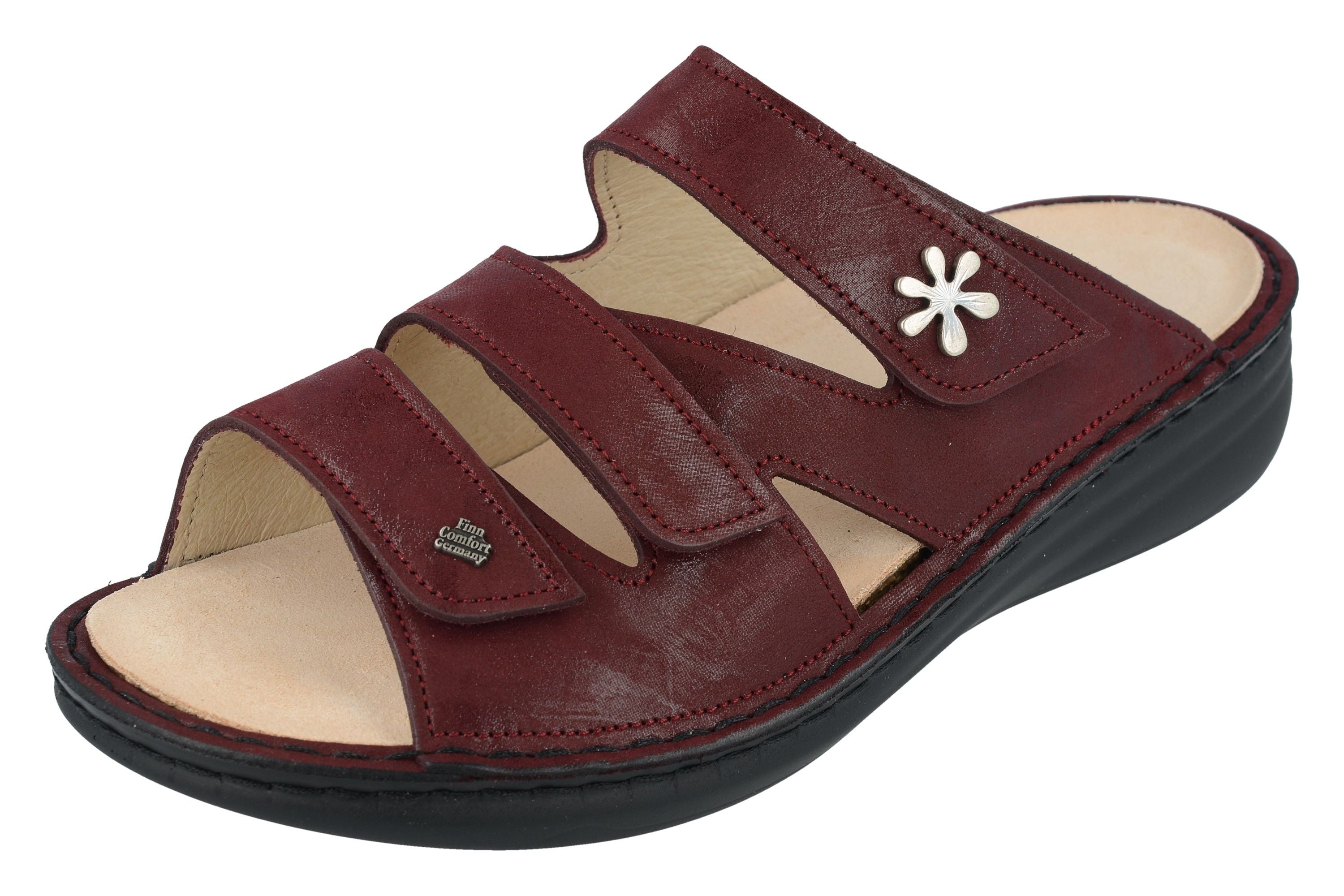 FINN COMFORT GRENADA SLIDE MELLOW SOFT BORDO LUNA FINNMELLOW
