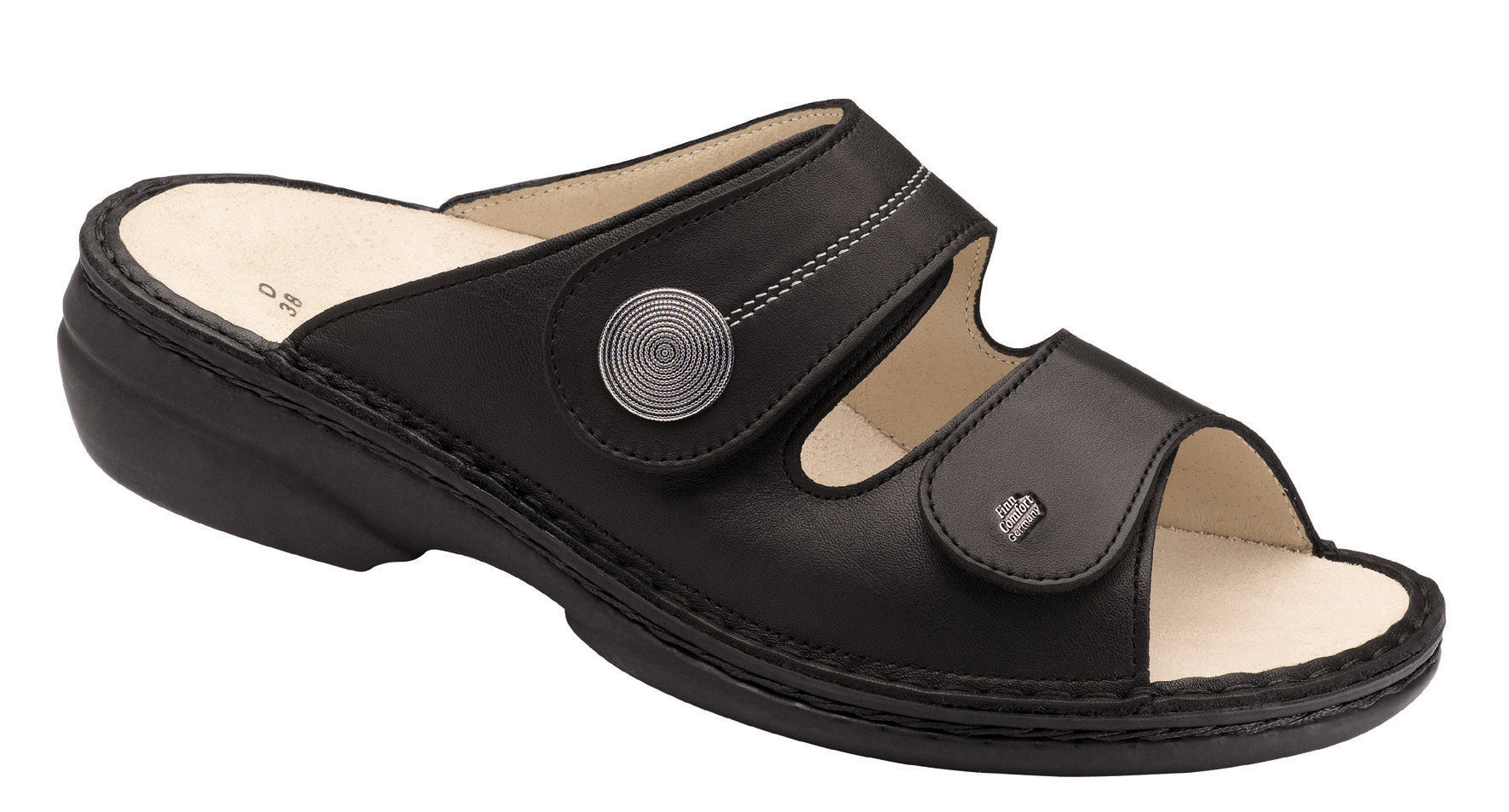 SLIDE FINN COMFORT SANSIBAR NAPPA NOIR