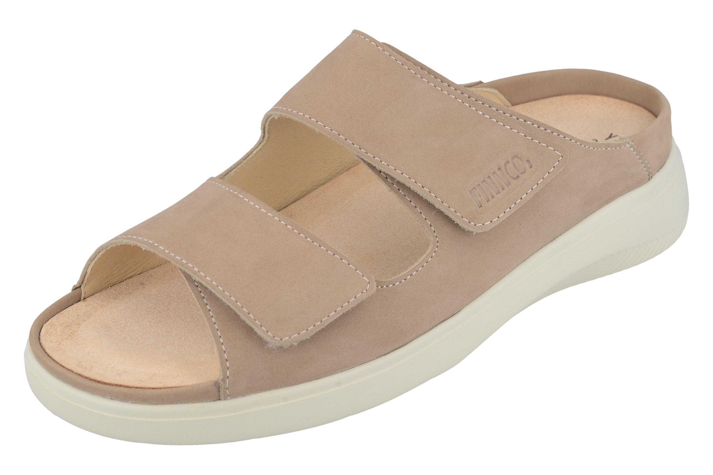 SANDALE FINN COMFORT FLORES NUBUCK DOUX SÉSAME