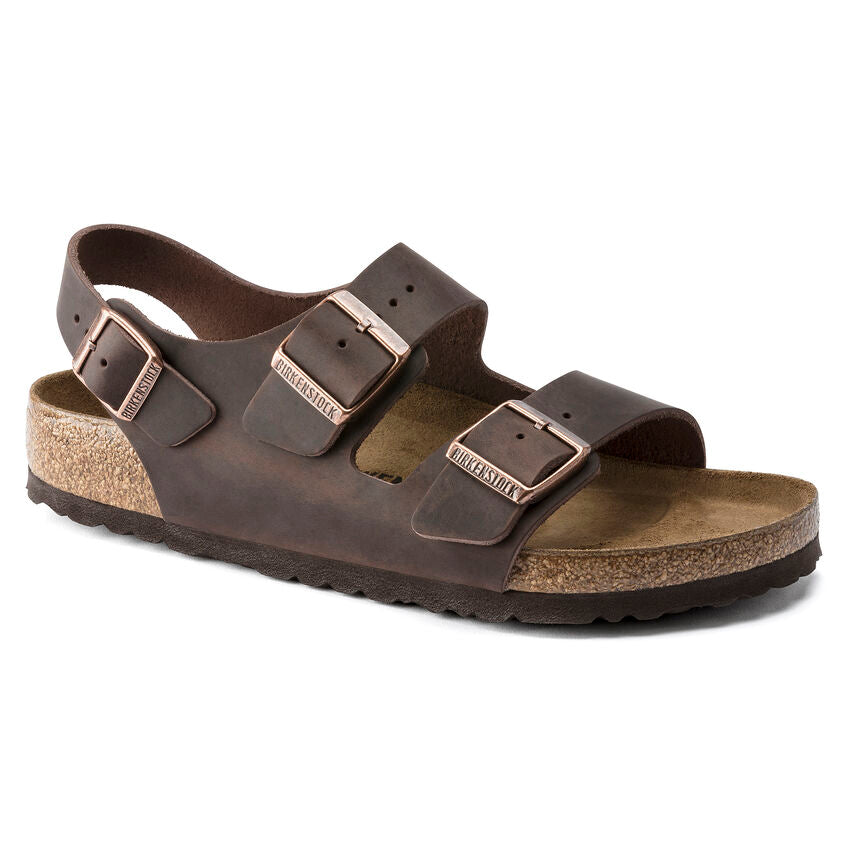 BIRKENSTOCK MILANO NU HABANA CUIR HUILÉ
