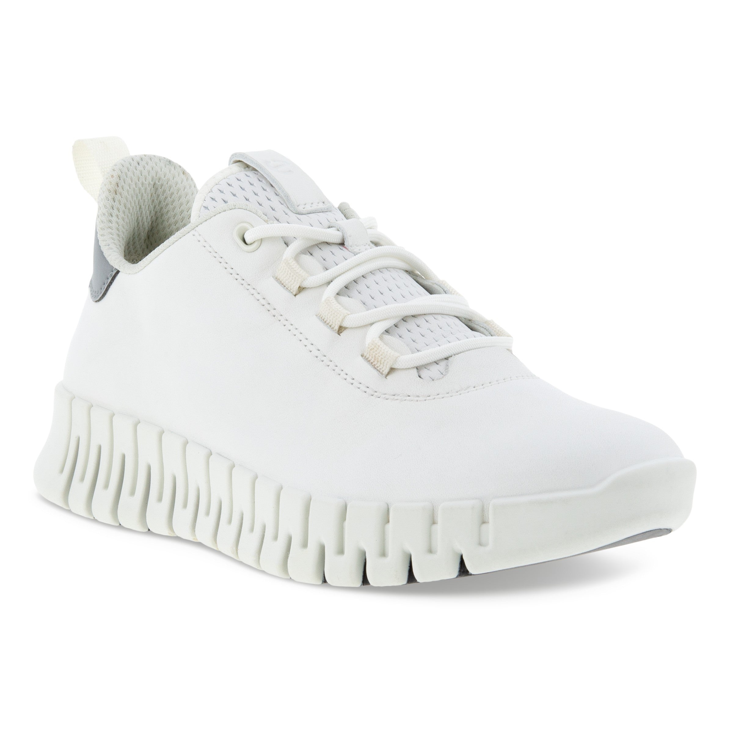 Baskets à lacets ECCO GRUUV en cuir blanc