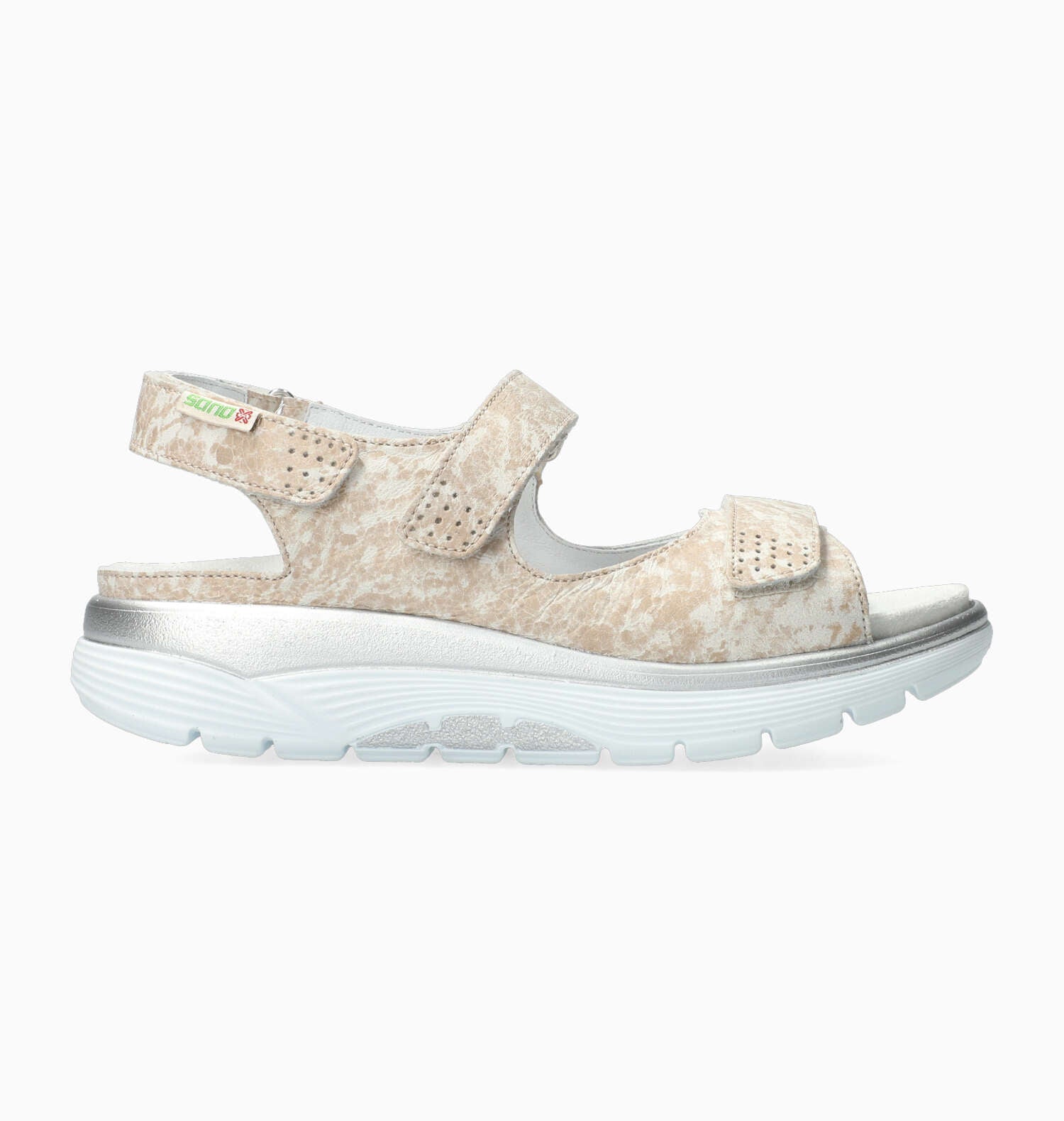 SANDALE MEPHISTO SANO NORINE CUIR SABLE CLAIR