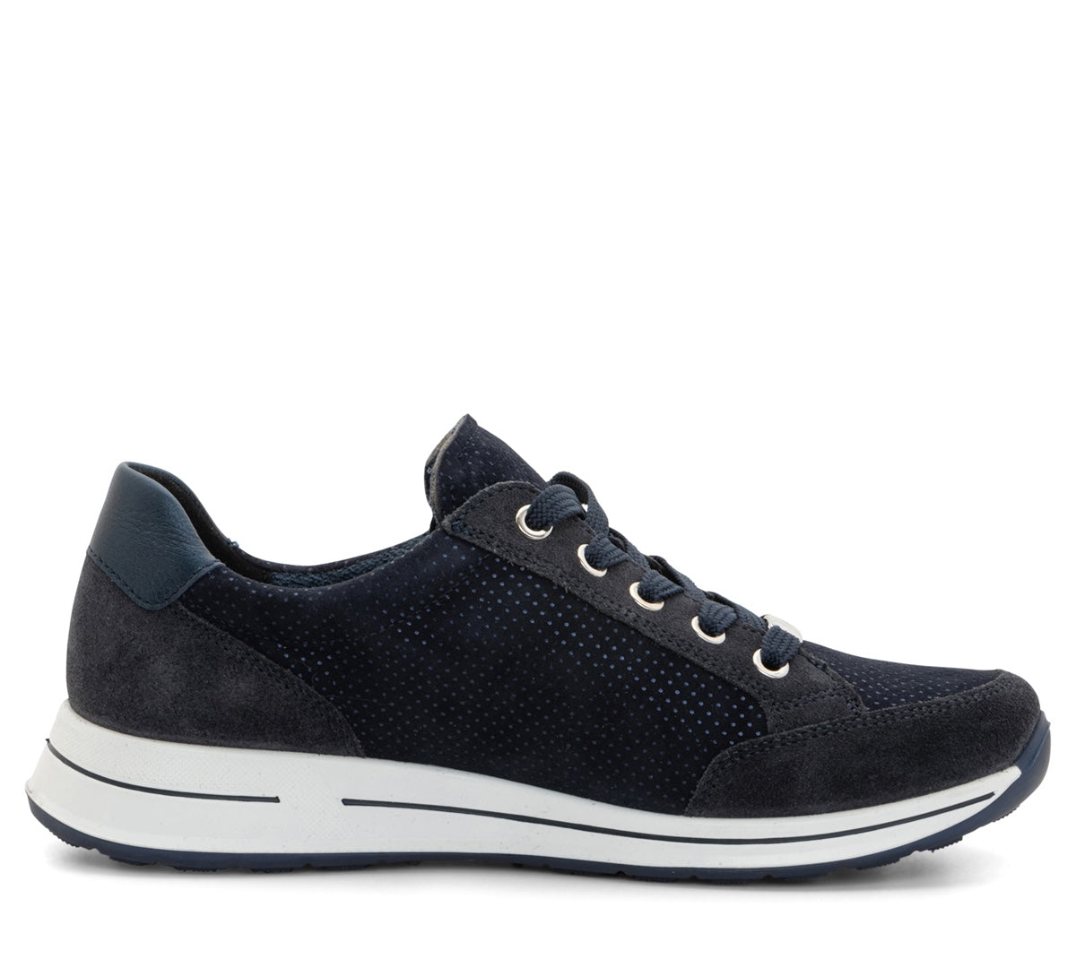 ARA SHOES OLEANNA SNEAKER À LACETS ET ZIP LATÉRAL BLEU NUIT