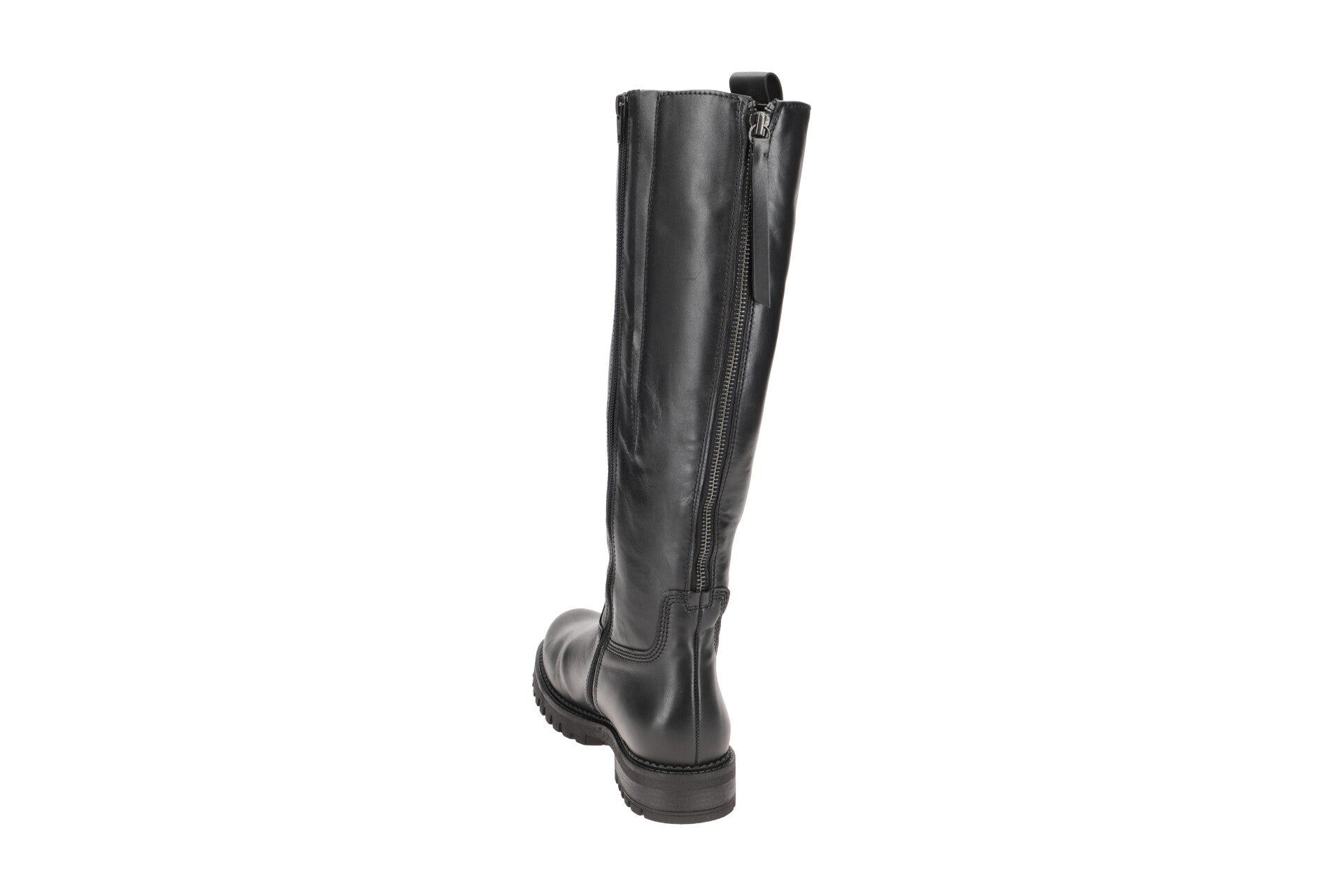 GABOR TALL BOOT WIDE CHUNKY SOLE 32-727.57 BLACK