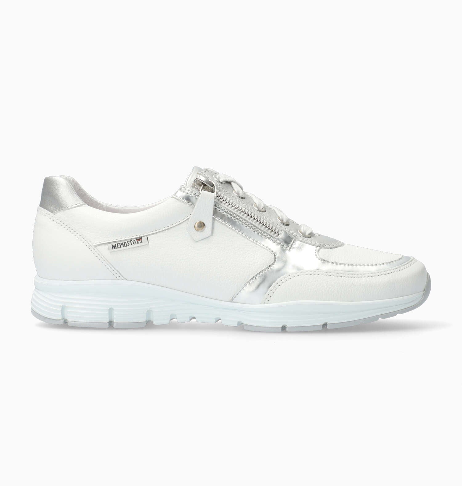 MEPHISTO YLONA SNEAKER LACE UP WHITE LEATHER