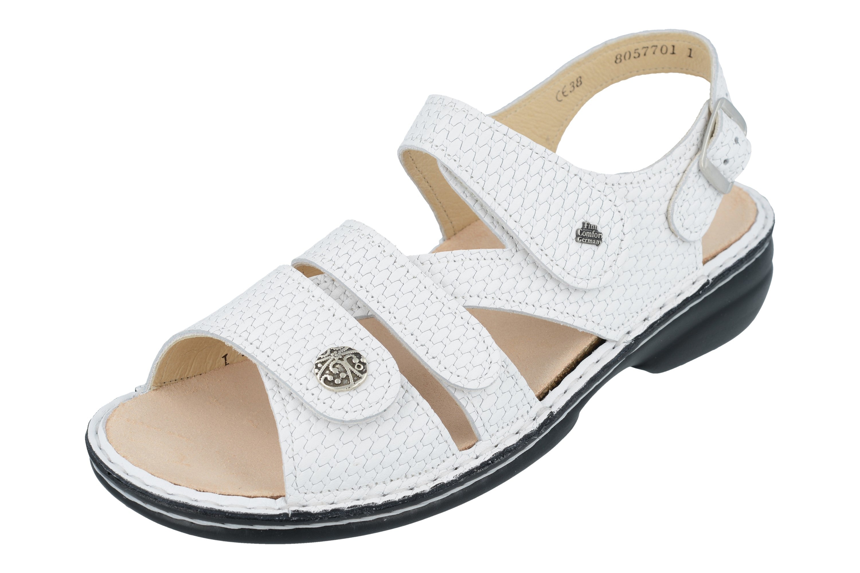 FINN COMFORT GOMERA SANDAL WHITE LOTUS