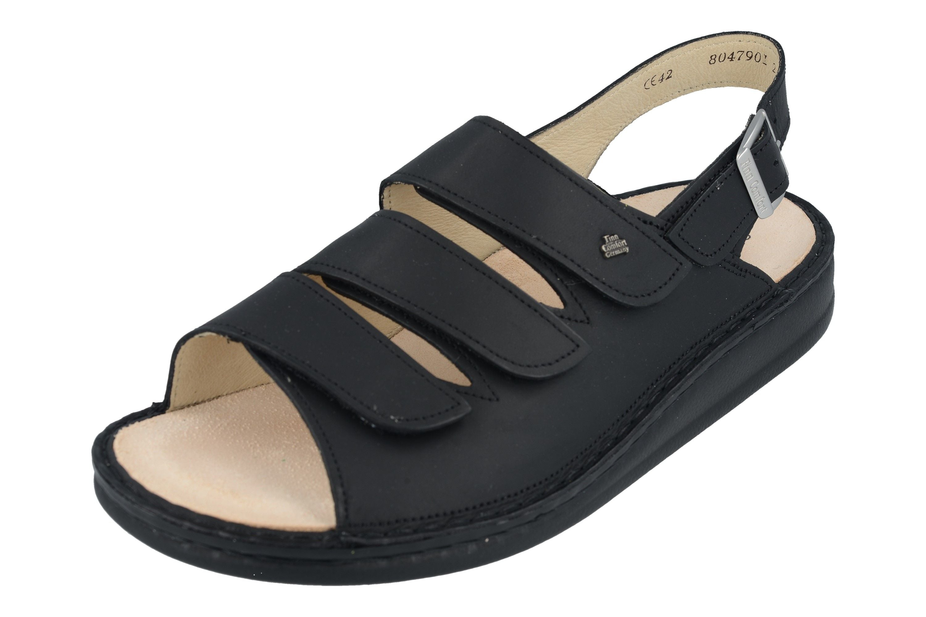SANDALE FINN COMFORT SYLT NOIR SIRIO